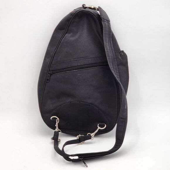 Norm Thompson Black Convertible Crossbody Sling Backpack - Picture 4 of 11